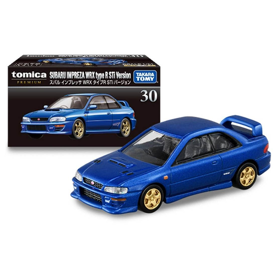 Tomica Premium Subaru Impreza WRX Type R STi Version n30 Blue