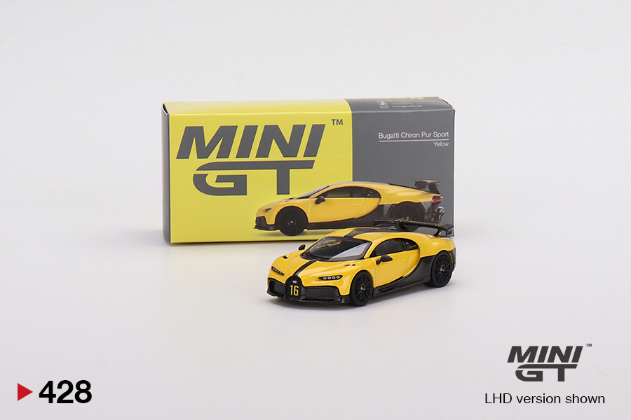 Mini GT 1/64 Bugatti Chiron Pur Sport Yellow