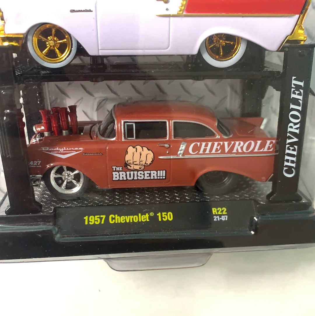*Chase* M2 Machines Ground Pounders 1957 Chevrolet 150 Duo Pack (750 PCS)
