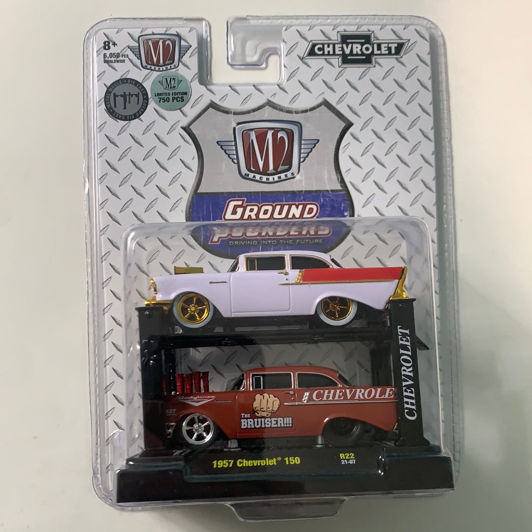 *Chase* M2 Machines Ground Pounders 1957 Chevrolet 150 Duo Pack (750 PCS)