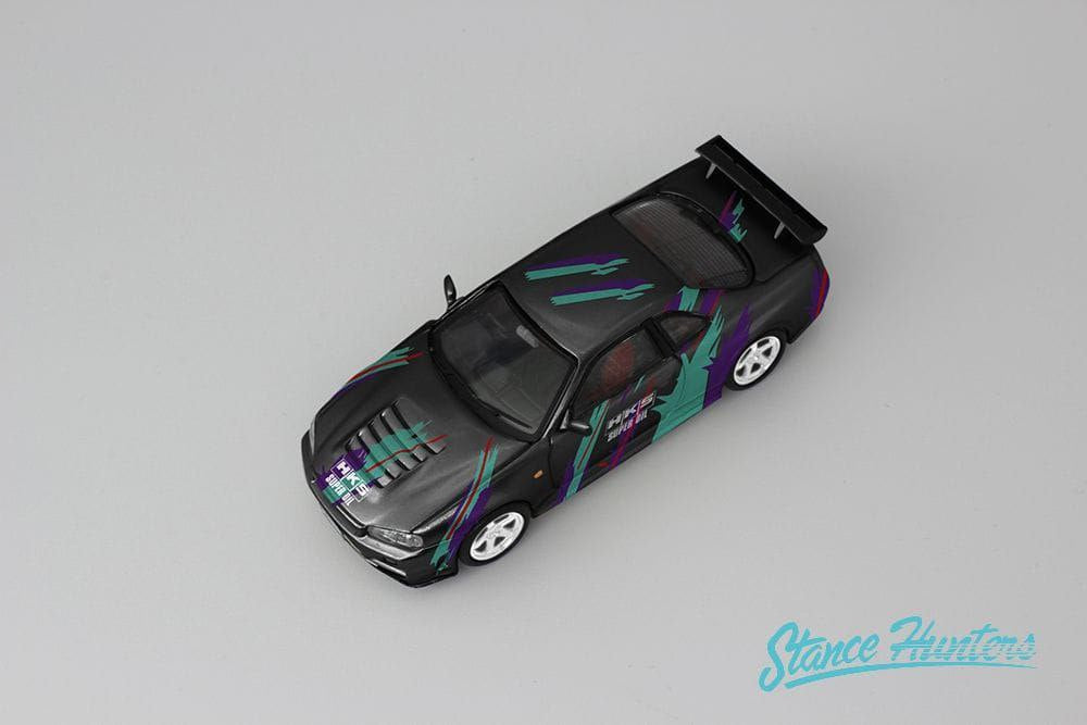 1/64 Stance Hunters Nissan Skyline GTR BNR34 Z-Tune HKS Black
