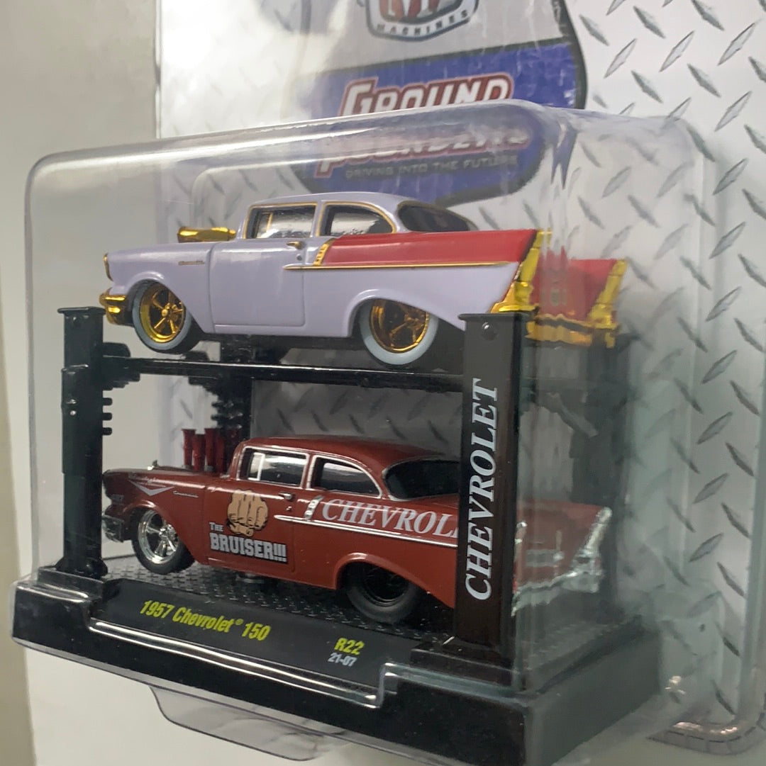 *Chase* M2 Machines Ground Pounders 1957 Chevrolet 150 Duo Pack (750 PCS)