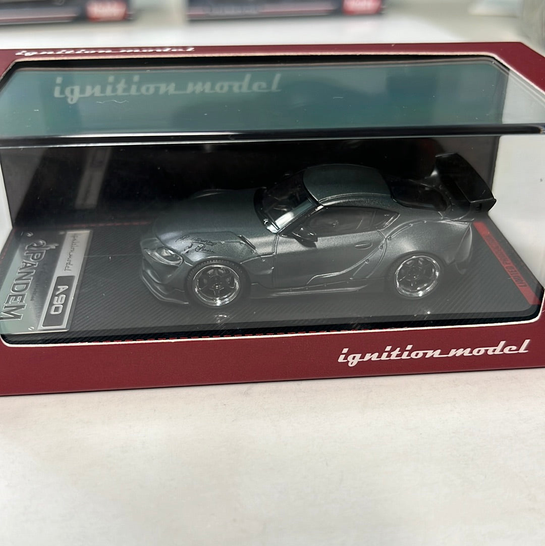 Ignition Models 1/64 Toyota Supra Pandem A90 Matte Blue Gray