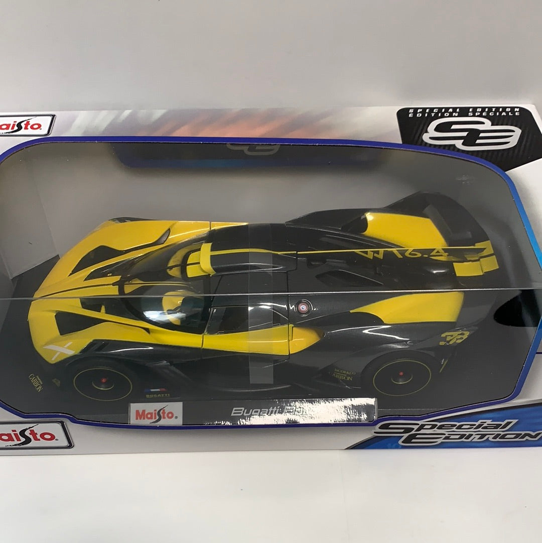 1/18 Maisto Bugatti Bolide Yellow