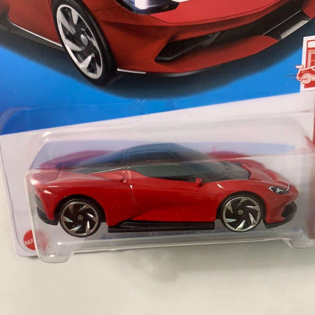 Hot Wheels 1/64 Target Red Edition Automobili Pininfarina Battista - Damaged Card