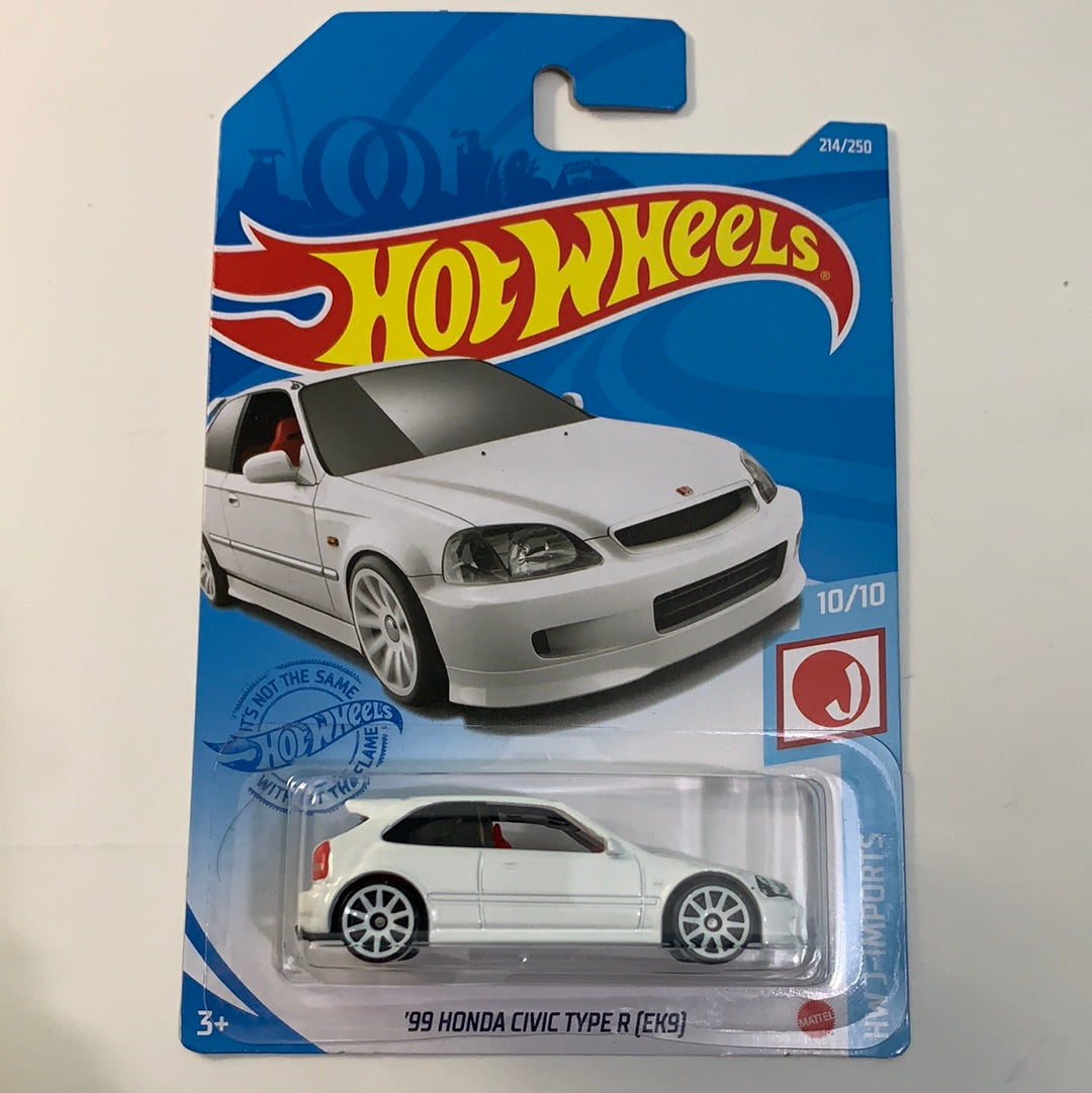 Hot Wheels 1/64 '99 Honda Civic Type R EK9 White – Flipn Diecast