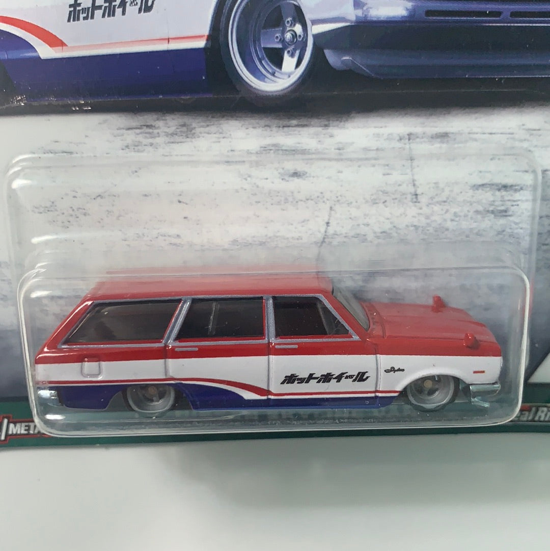 Hot Wheels 1/64 Car Culture Fast Wagons ‘69 Nissan Skyline Van Red