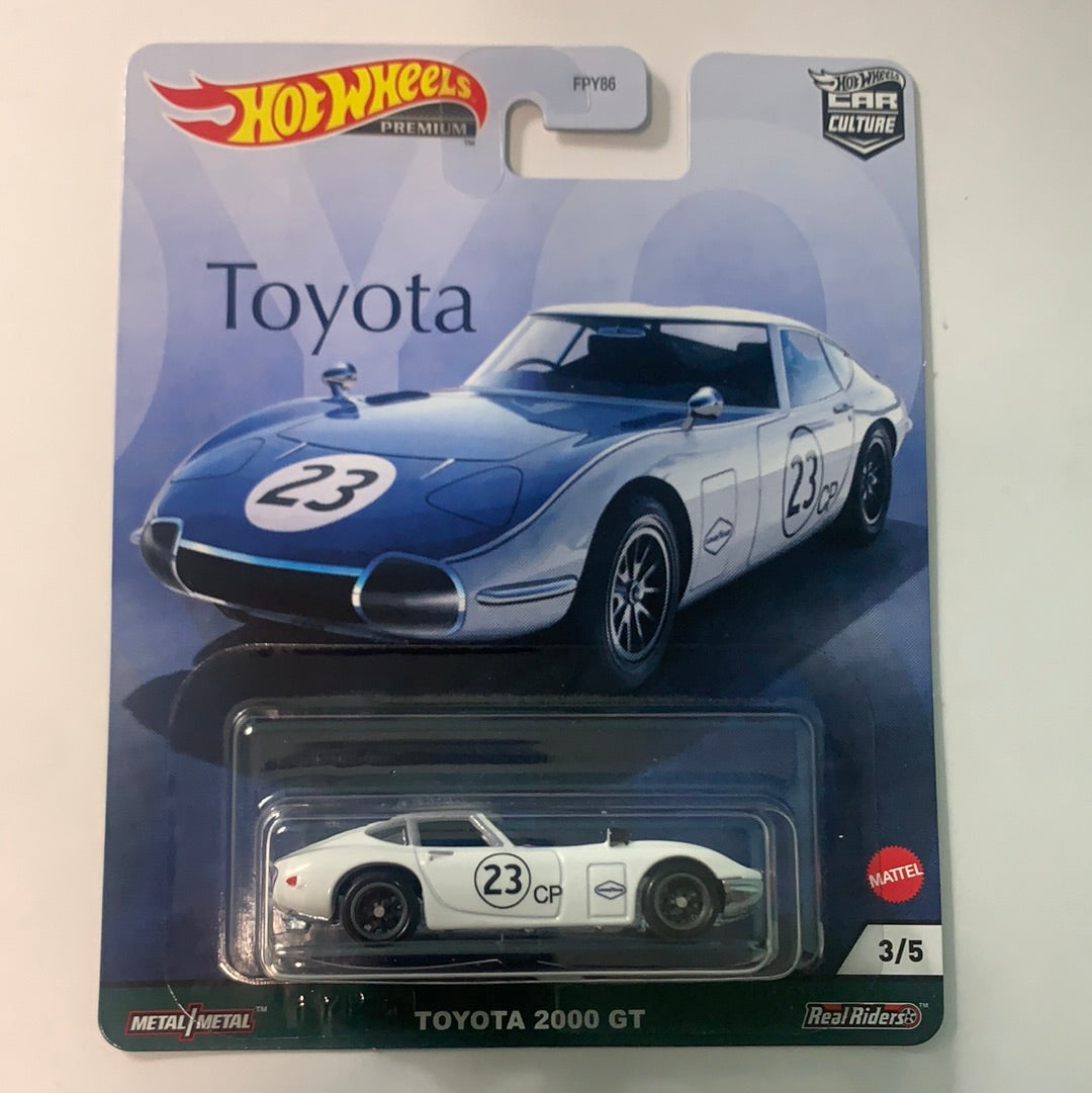 Hot Wheels 1/64 Car Culture Toyota 2000 GT White & Blue