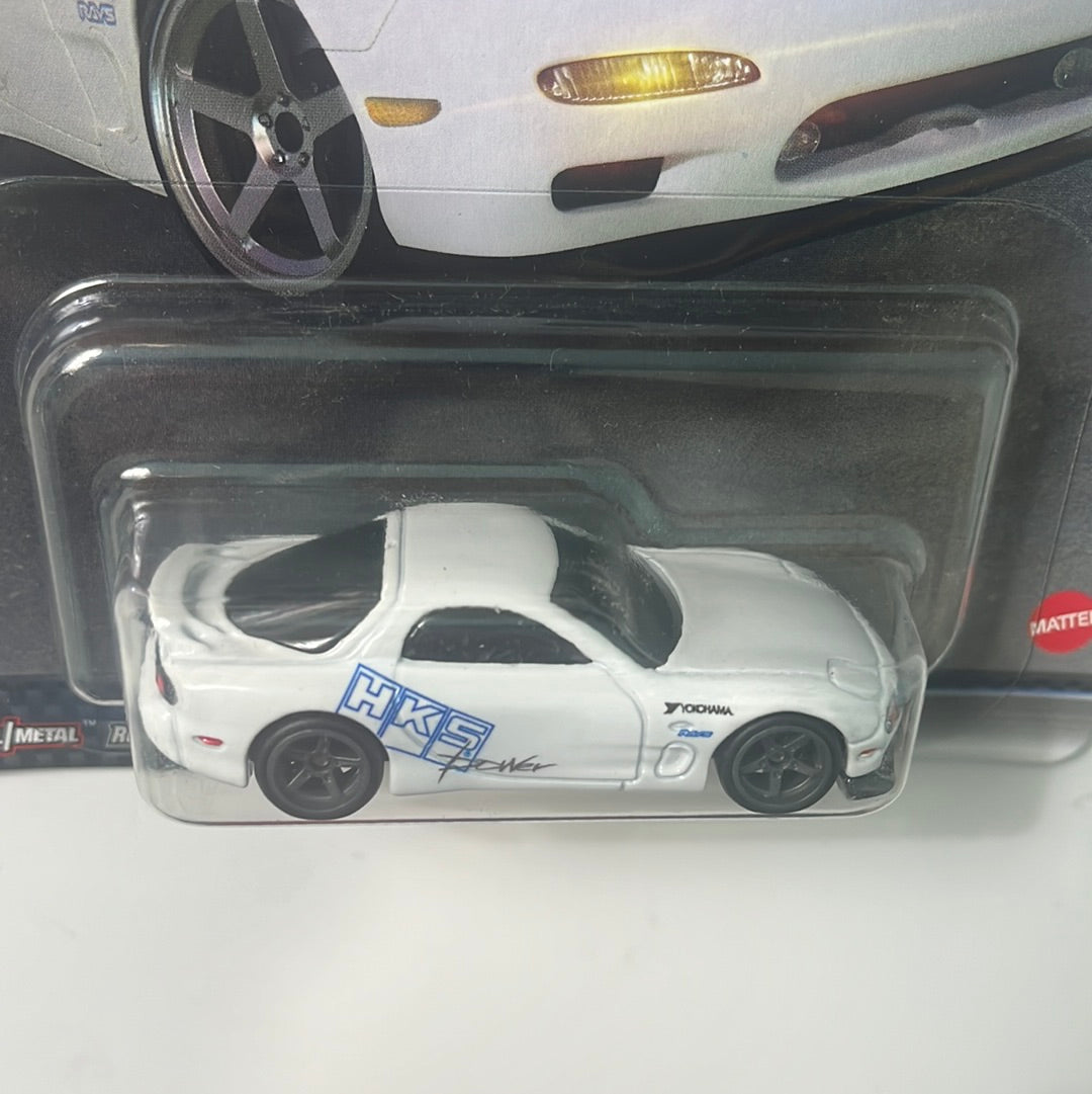 Hot Wheels Fast & Furious Mazda RX-7 FD HKS White