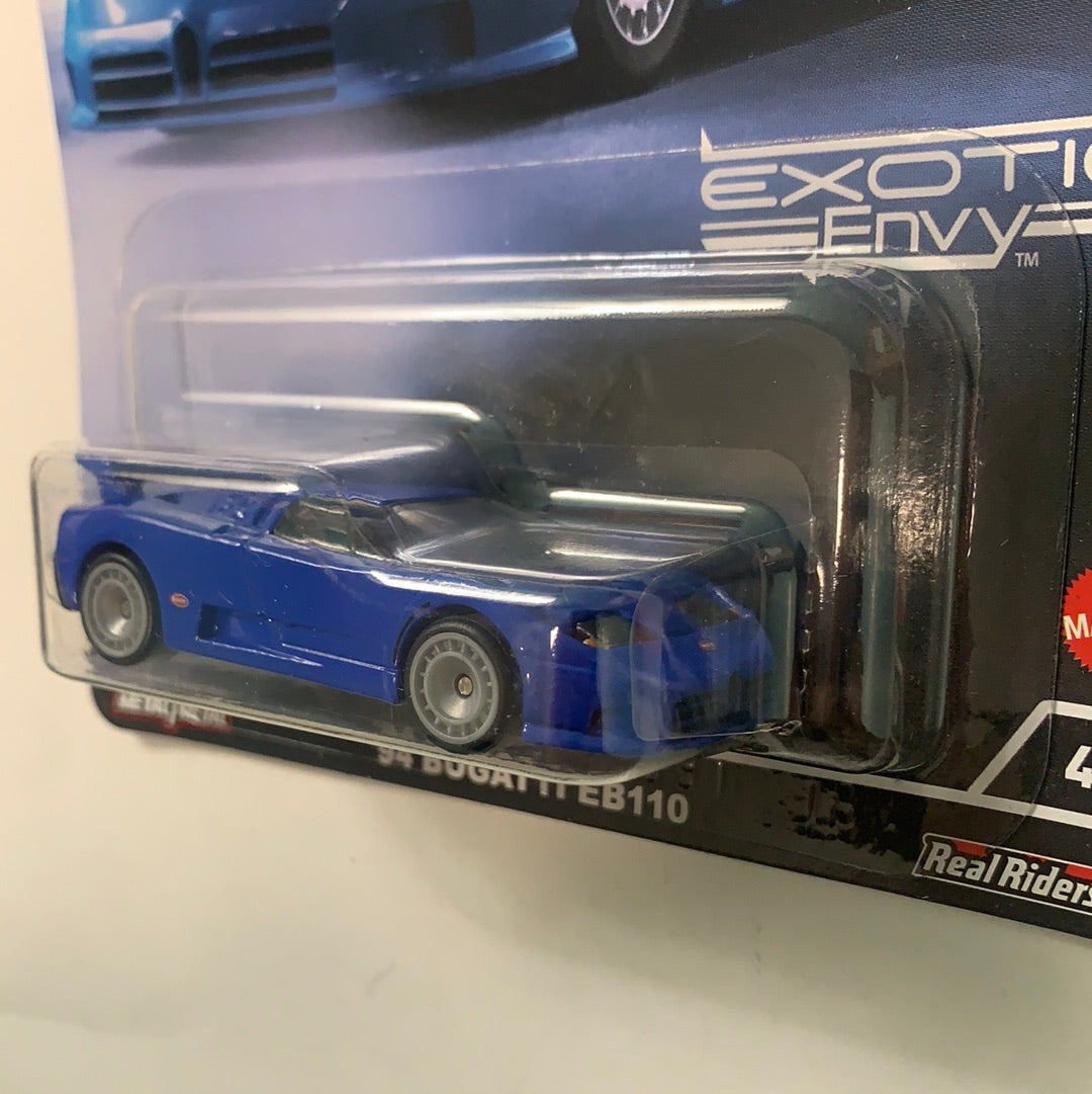 Hot Wheels 1/64 Car Culture Exotic Envy 2 ‘94 Bugatti EB110 Blue