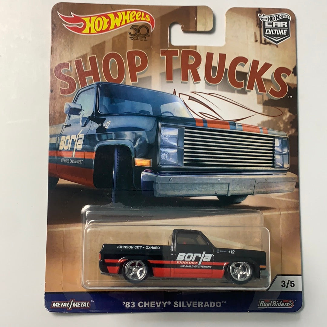 Hot Wheels Car Culture Shop Trucks ‘83 Chevy Silverado