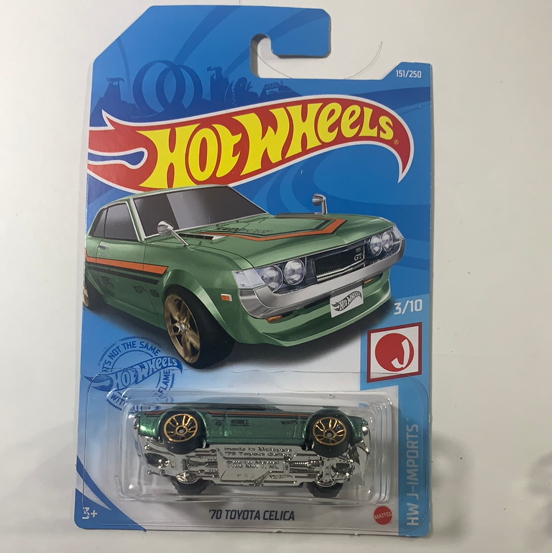 Hot Wheels 70 Toyota Celica Green Flipn Diecast