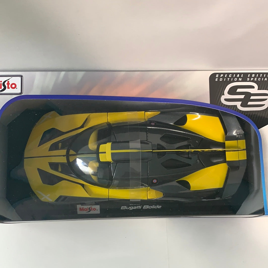 1/18 Maisto Bugatti Bolide Yellow