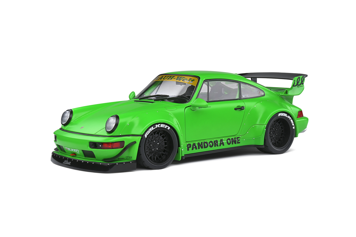 1/18 Solido Porsche 964 RWB Pandora One 2011 Green - Damaged Box