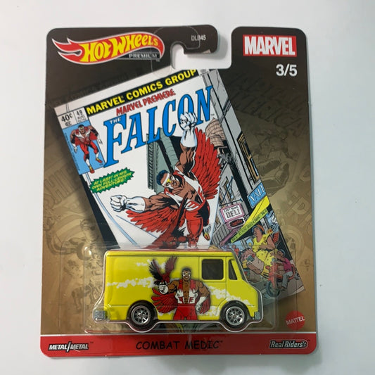 Hot Wheels 1/64 Pop Culture Marvel Combat Medic Yellow