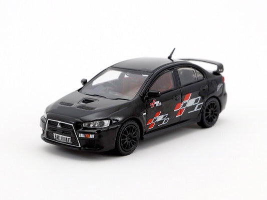Tarmac Works Hobby64 1/64 Mitsubishi Lancer Evolution X Ralliart Black