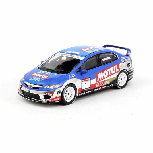 Tarmac Works Hobby64 1/64 Honda Civic Type R FD2 - Honda Exciting Cup One Make Race Blue2008