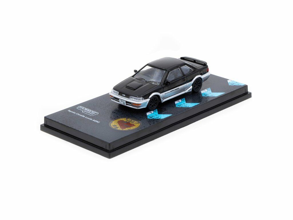 Tarmac Works Hobby64 1/64 Toyota Corolla Levin AE92 Black/Silver