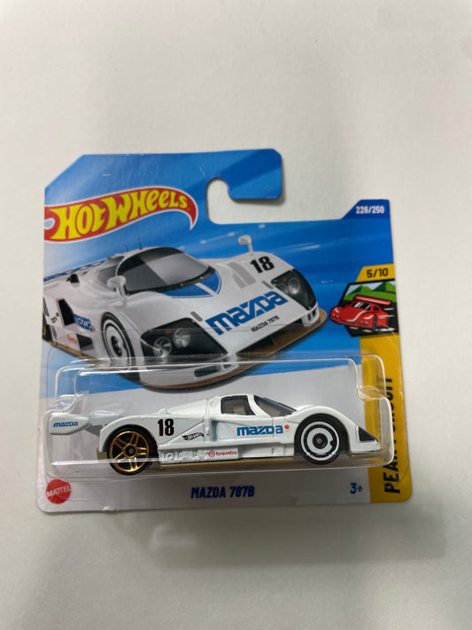 Hot Wheels 1/64 Mazda 787B Short Card White - Damaged Box