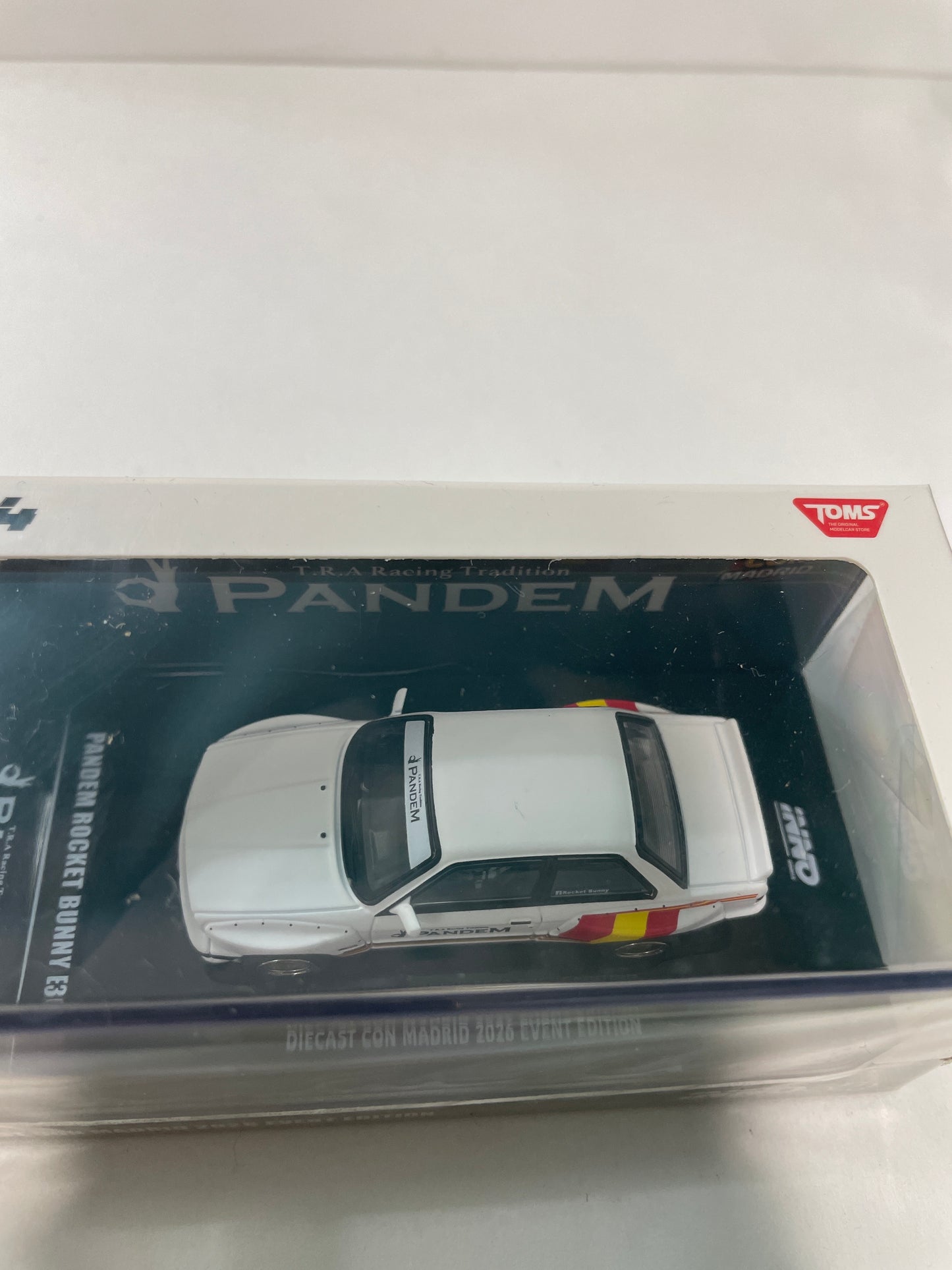 Inno64 1/64 Pandem Rocket Bunny BMW E30 Diecast Con Madrid 2026 Event Edition Matt White - IN64-E30P-DCM