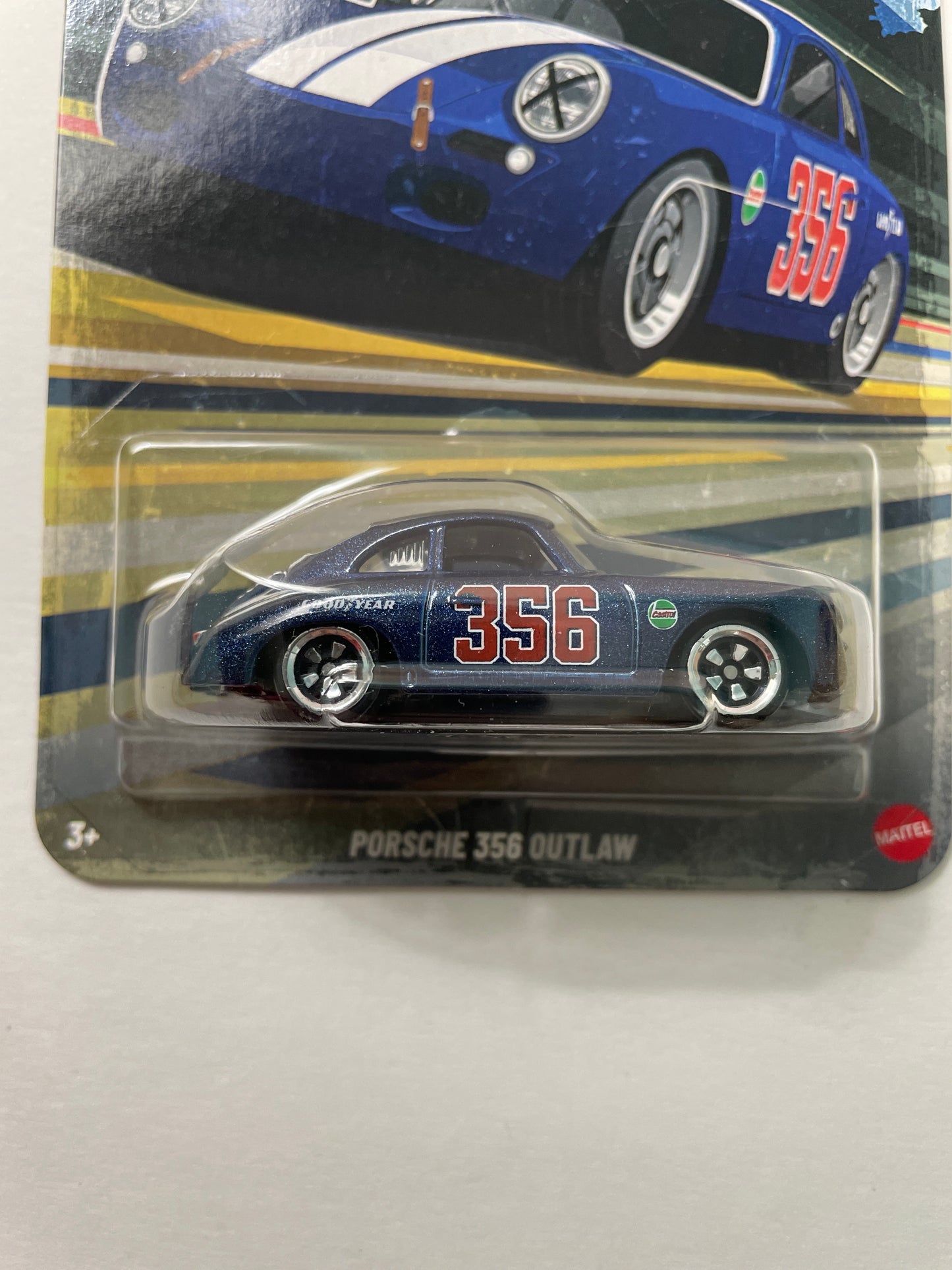 Hot Wheels 1/64 Silver Series Vintage Club 1968 Porsche 356 Outlaw Blue - JKY28