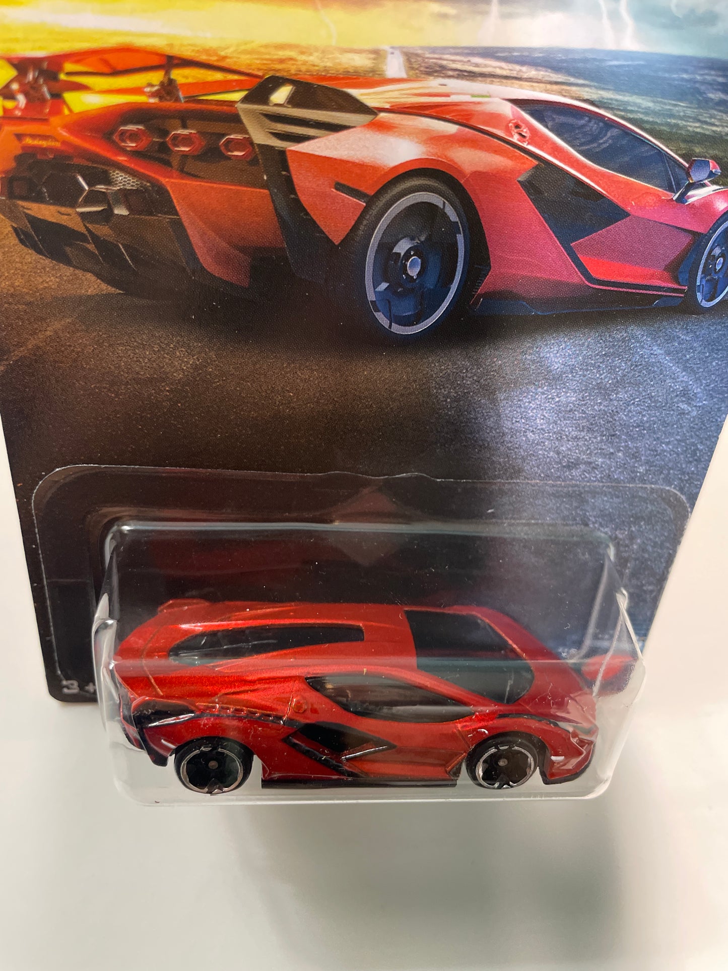 Hot Wheels 1/64 Silver Series Hybrid Speed Lamborghini Sian FKP 37 Red - JCB77