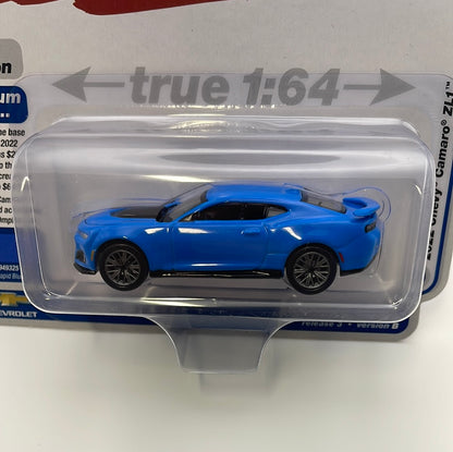 1/64 Auto World Modern Muscle Version B 2022 Chevy Camaro ZL1 Rapid Blue