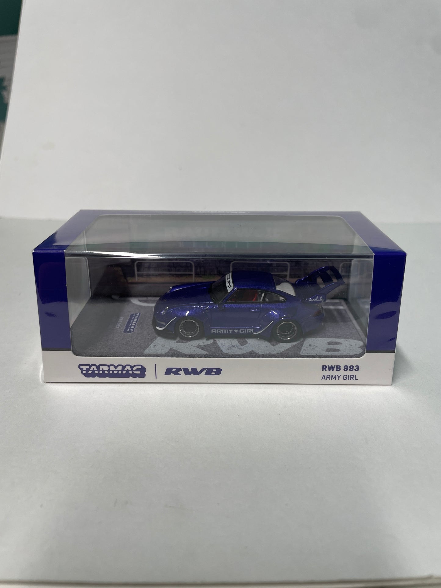 Tarmac Works 1/64 RWB 993 ARMY GIRL Blue - HOBBY64 - T64-TL017-AG