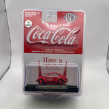 * Chase* M2 Machines 1/64 Coca-Cola 1953 VW Beetle Deluxe European Model Red