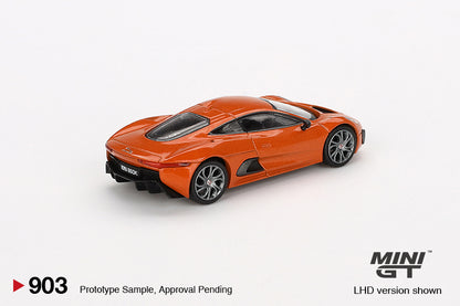 Mini GT 1/64 "Spectre" 007 Jaguar C-X75 Orange
