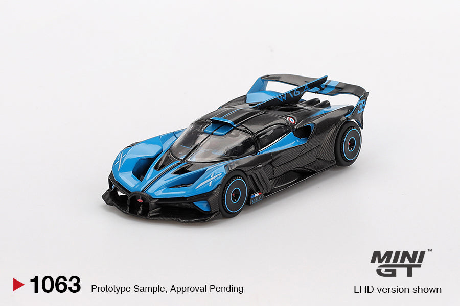 Mini GT 1/64 Bugatti Bolide Presentation Black & Blue - MGT01063