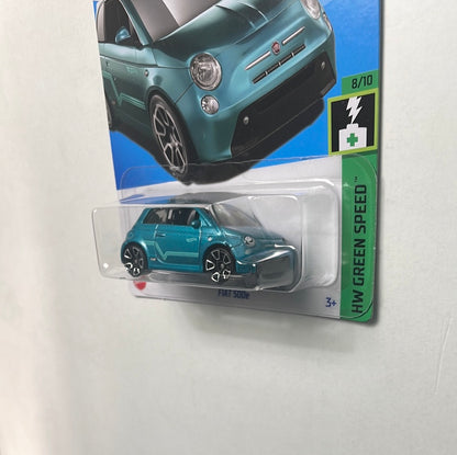 Hot Wheels 1/64 Fiat 500e Teal