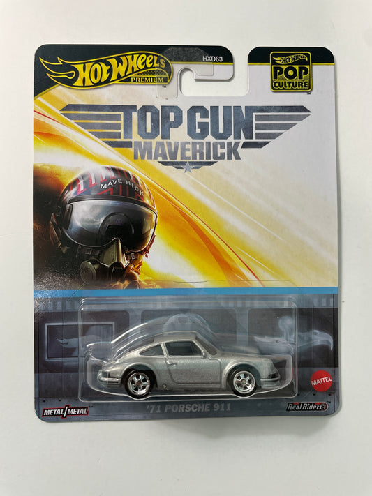 Hot Wheels 1/64 Pop Culture Top Gun Maverick ‘71 Porsche 911 Silver