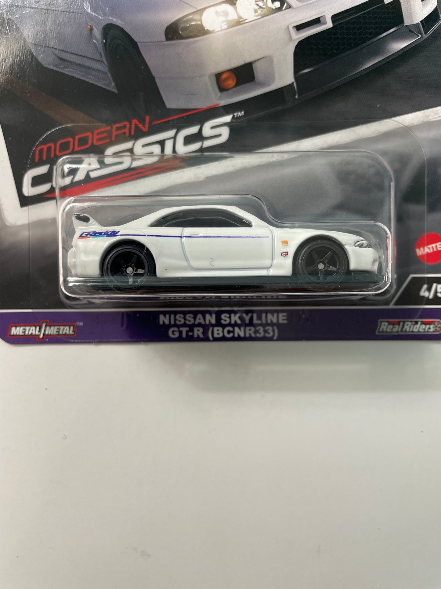 Hot Wheels 1/64 Car Culture Modern Classics Nissan Skyline GT-R (BCNR33) White