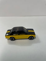 *Loose* Hot Wheels 1/64 Premium Display Case Exclusive Datsun 510 Yellow & Black