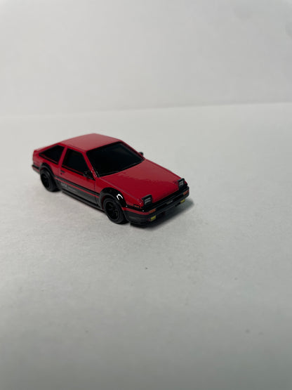 *Loose* Hot Wheels 1/64 Premium Car Culture Team Transport Toyota AE86 Sprinter Trueno Red & Black