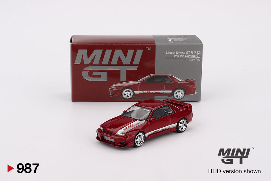 Mini GT 1/64 Nissan Skyline GT-R (R32) VeilSide Combat C-I Gem Red