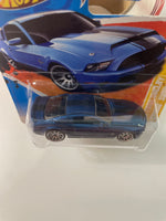 Hot Wheels 1/64 ‘10 Ford Shelby GT-500 Super Snake Short Card Blue - Damaged card