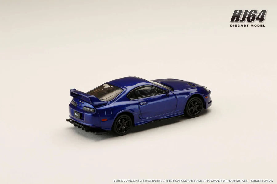 Hobby Japan 1/64 Toyota Supra (JZA80) JDM Customized Version Blue Mica Metallic