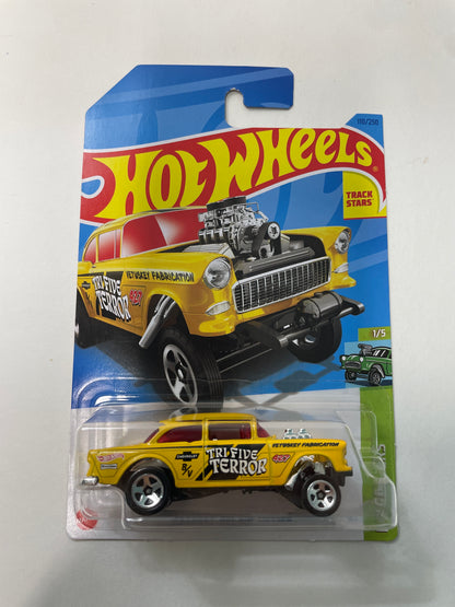 Hot Wheels 1/64 ‘55 Chevy Bel Air Gasser Yellow