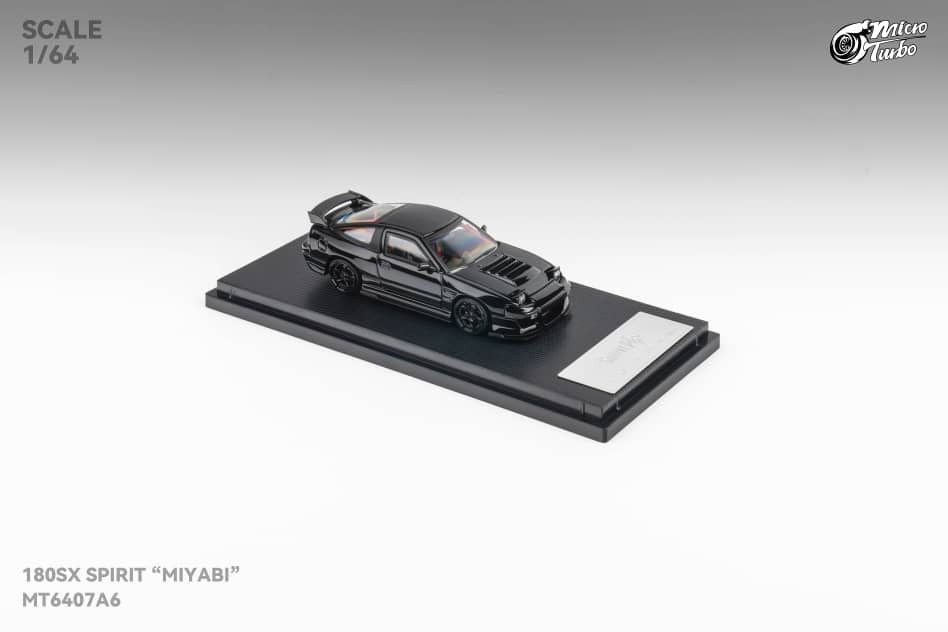 Micro Turbo 1/64 Nissan 180SX Spirit Rei Miyabi Black