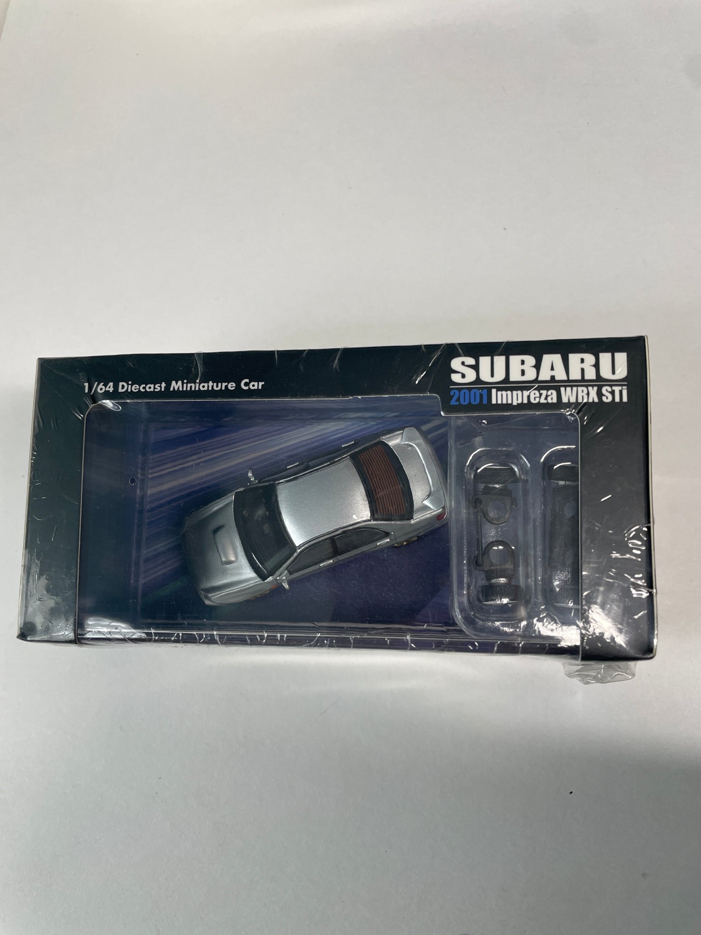 BM Creations 1/64 2001 Subaru Impreza WRX STI Silver - 64B0080 - Damaged Box