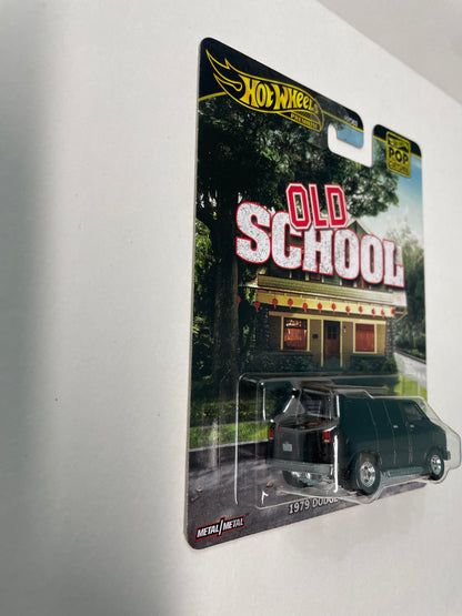 Hot Wheels 1/64 Pop Culture Old School 1979 Dodge Ram Van Black