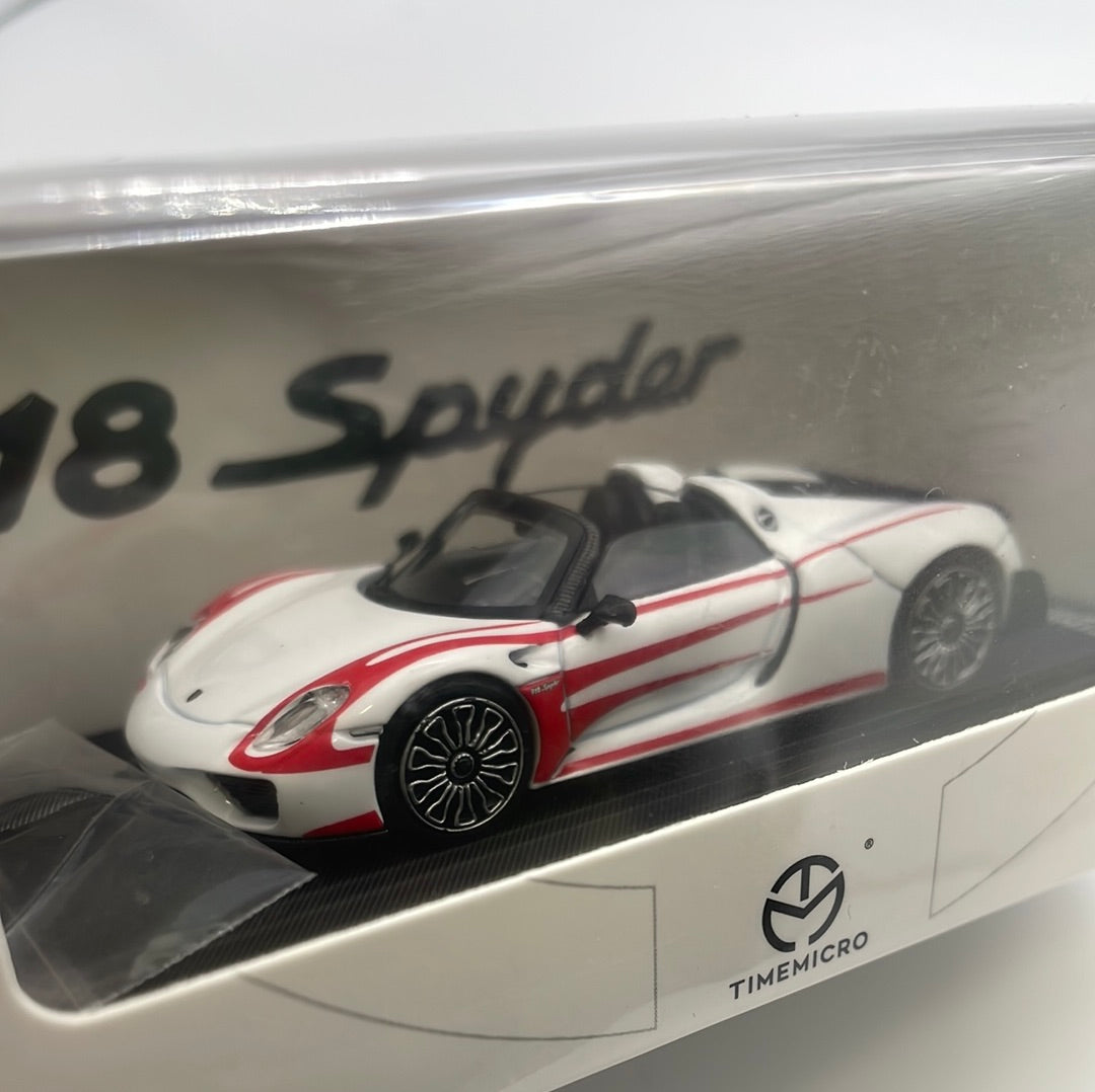 Time Micro 1/64 Porsche 918 Spyder White – Flipn Diecast