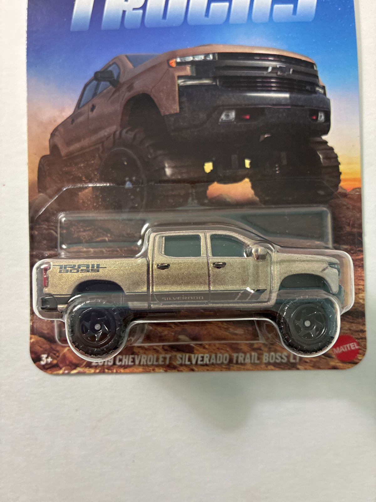Hot Wheels 1/64 Silver Series Performance Trucks 2019 Chevrolet Silverado Trail Boss LT Brown - JKX71
