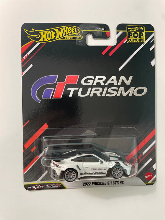 Hot Wheels 1/64 Pop Culture Gran Turismo 2022 Porsche 911 GT3 RS White - JHW82