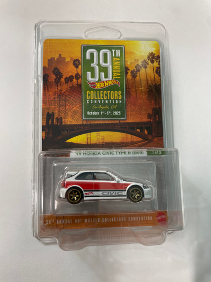 Hot Wheels 1/64 2025 39th Annual Collectors Convention Los Angeles ‘99 Honda Civic Type R (EK9) White