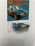 Hot Wheels 1/64 Pearl & Chrome Nissan Silvia (S14) Drift Teal & Gold