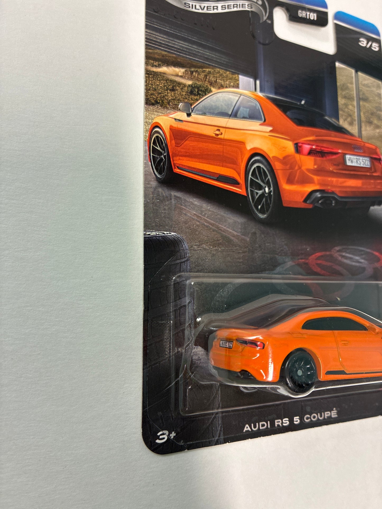Hot Wheels 1/64 Silver Series Audi RS 5 Coupe Orange - JKY17