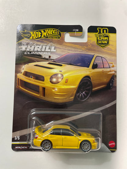 Hot Wheels 1/64 Car Culture Thrill Climbers Subaru Impreza WRX Yellow - JKF21